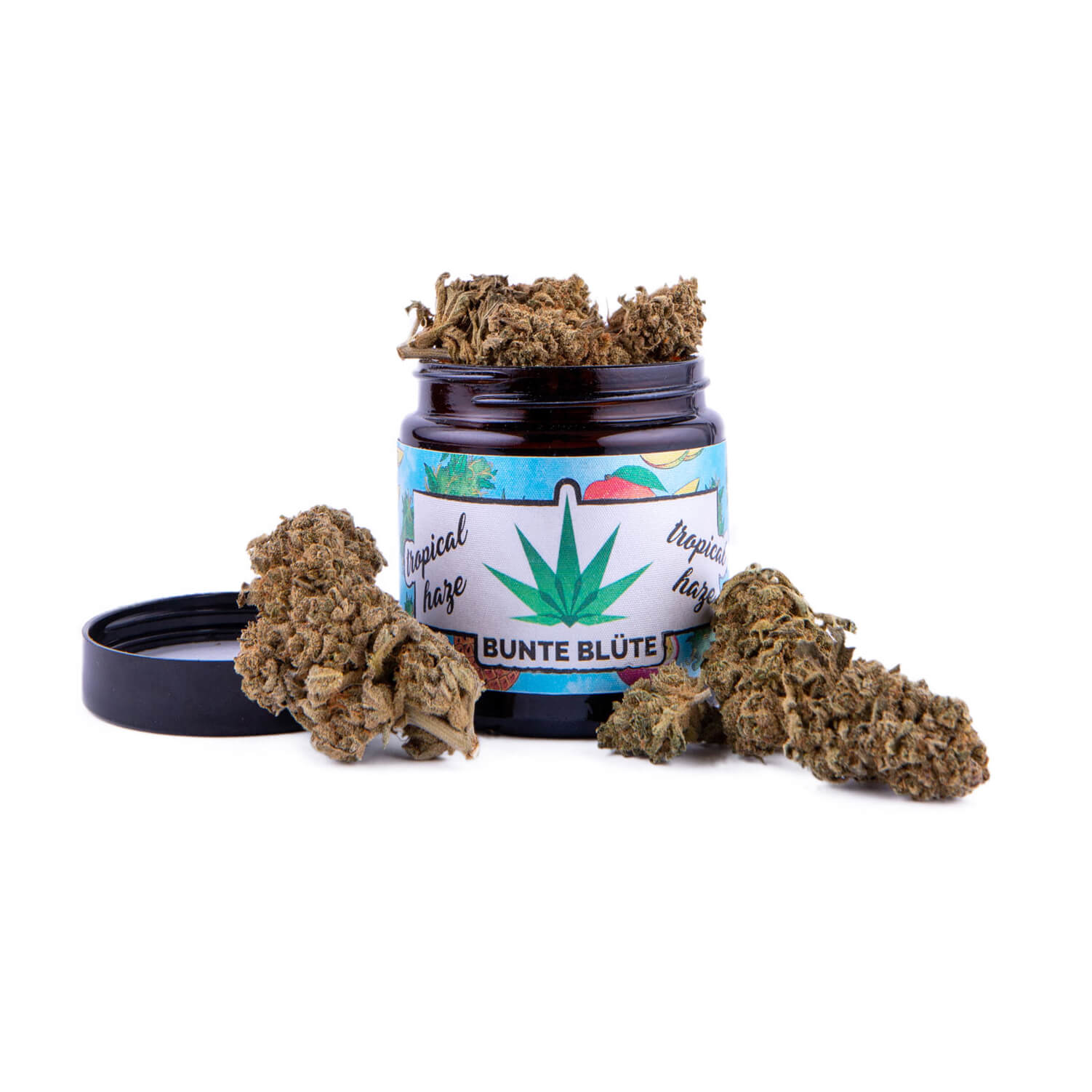bunte-bluete-cbd-cannabis-tropical-haze-glas-knolle-buds-5gramm