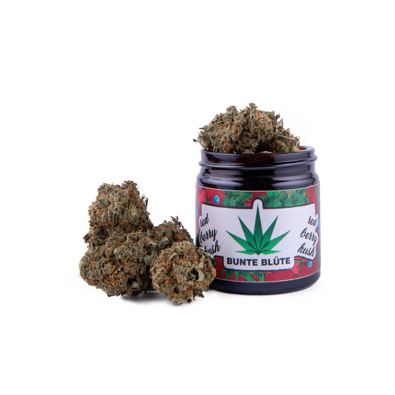 bunte-bluete-cbd-cannabis-red-berry-kush-glas-knolle-buds-2gramm